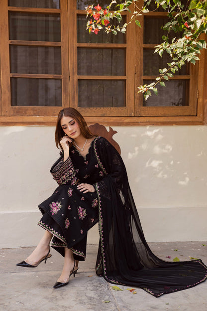 BATIK LAWN EMBROIDERED 3 PC MOST DEMANDING WITH EMBROIDERED DUPATTA