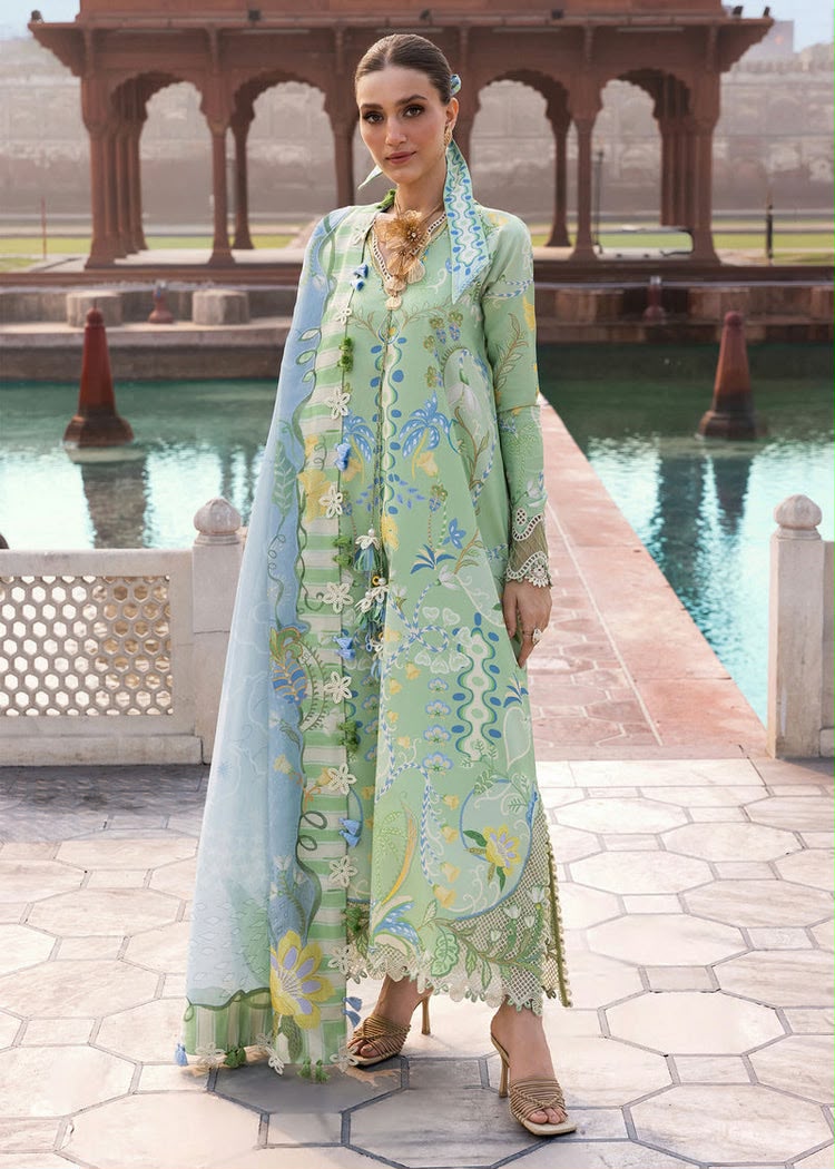 CRIMSON LAWN 3 PC EMBROIDERED SUIT WITH EMBROIDERED READY DUPATA