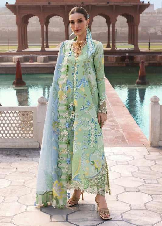 CRIMSON LAWN 3 PC EMBROIDERED SUIT WITH EMBROIDERED READY DUPATA