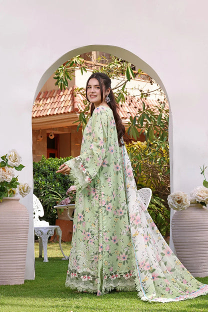 ANEELAS LAWN EMBROIDERED 3 PC WITH SOFT EMBROIDERY DUPPATA