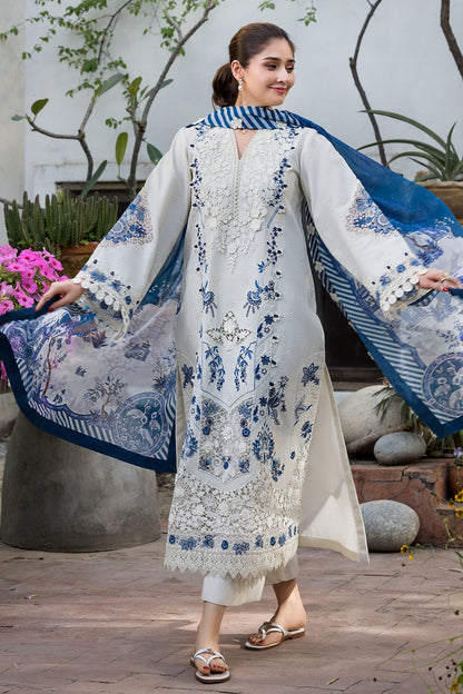 MOTIFZ LUXURY LAWN EMBROIDERED 3 PC WITH EMBROIDERED SOFT DUPPATA