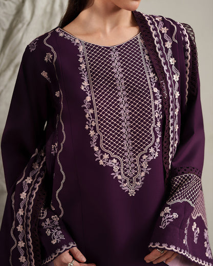 BATIK WINTER EMBROIDERED 3 PC SUIT WITH LUXURY EMBROIDERED SHAWL