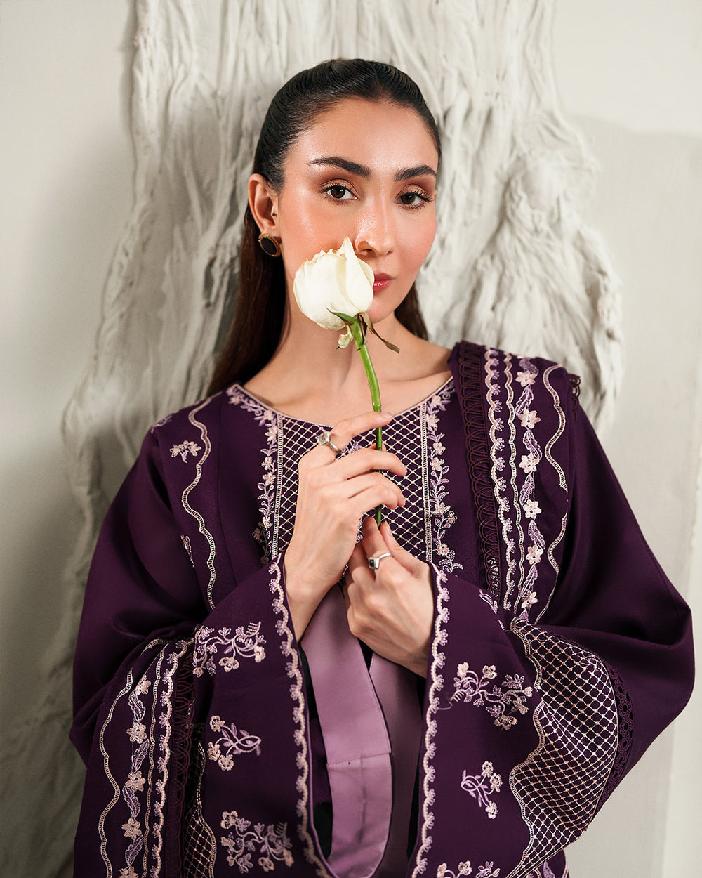 BATIK WINTER EMBROIDERED 3 PC SUIT WITH LUXURY EMBROIDERED SHAWL
