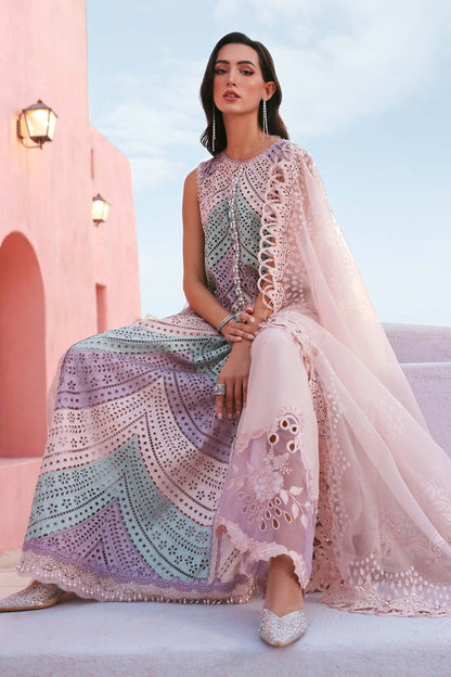 MARIA B LUXURY LAWN EMBROIDERED 3 PC WITH EMBROIDERED DUPATTA