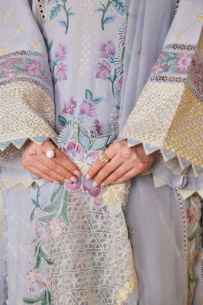 MARYAM HUSSAIN LUXURY LAWN EMBROIDERED 3 PC WITH EMBROIDERED DUPPATA