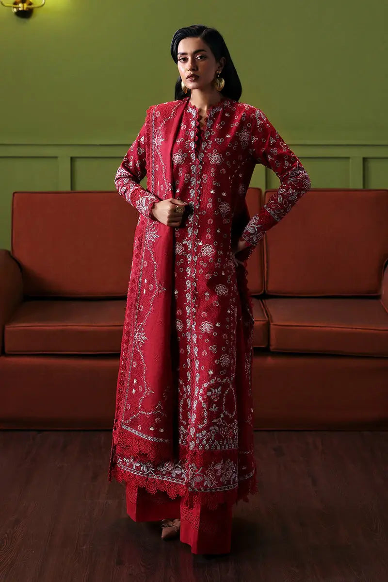 AFROZEH LAWN LUXURY 3 PC WITH EMBROIDERED DUPPATA