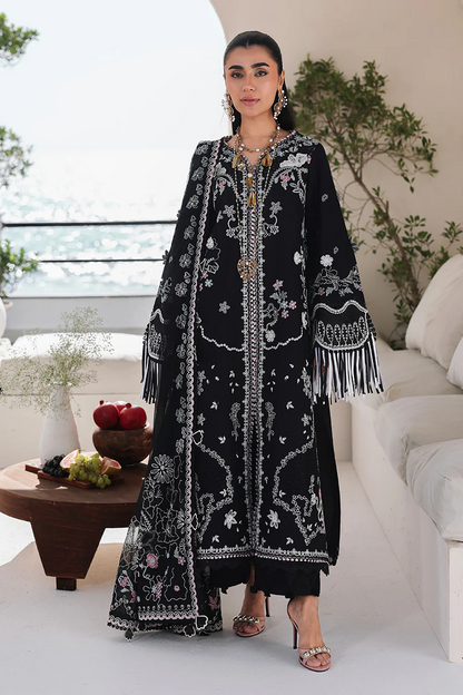 QALAMKAR PREMIUM WINTER EMBROIDERED 3 PC SUIT WITH EMBROIDERED SHAWL