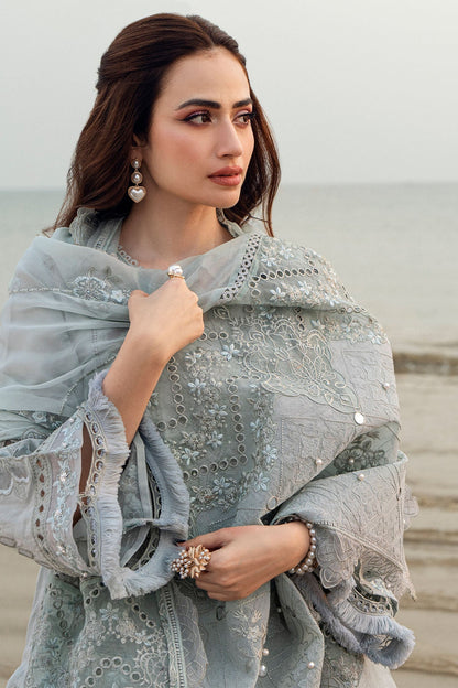 NUREH LAWN EMBROIDERED 3 PC WITH EMBROIDERED DUPATTA