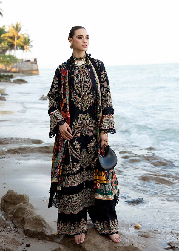 KANWAL MALIK DESIGNER LAWN 3 PC SUIT WITH EMBROIDERED DUPPATA