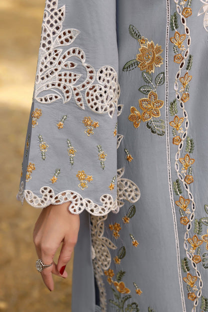 ANEELAS LAWN 3 PC EMBROIDERD WITH EMBROIDERED DUPATTA