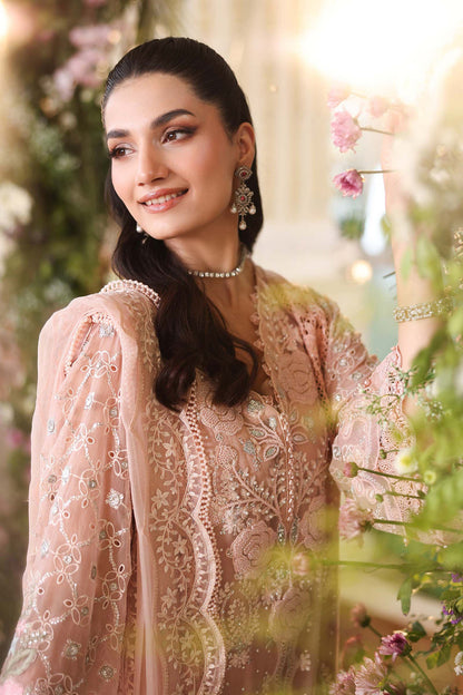 MARIA B LUXURY CHIFFON EMBROIDERED 3 PC SUIT WITH EMBROIDERED DUPPATA