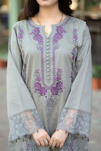 MUSHQ 3 PC LAWN EMBROIDERED WITH EMBROIDERED DUAPPTA