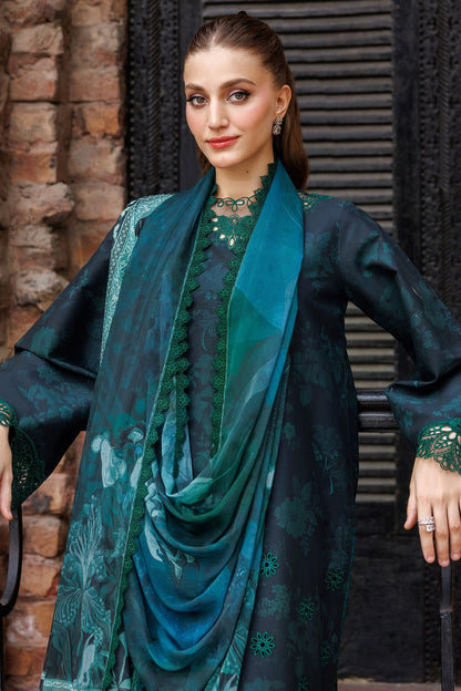 BAROQUE LAWN EMBROIDERED 3 PC WITH EMBROIDERED DUPATTA