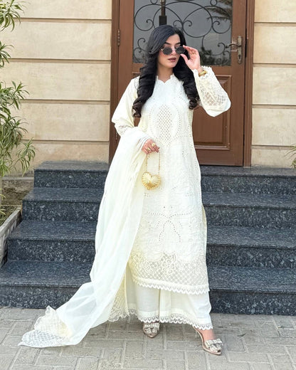 Shanzay luxury 3 PC Embroidered With Ready to Wear Dupatta