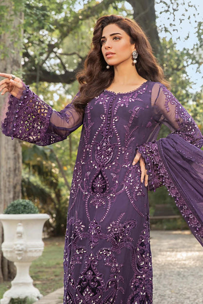 MARIA B CHIFFON LUXURY EMBROIDERED 3 PC WITH EMBROIDERED DUPPATA
