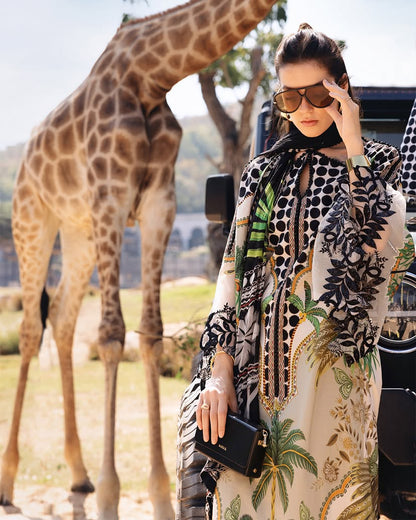 MARIA B LAWN EMBROIDERED 3 PC WITH EMBROIDERED DUPATTA