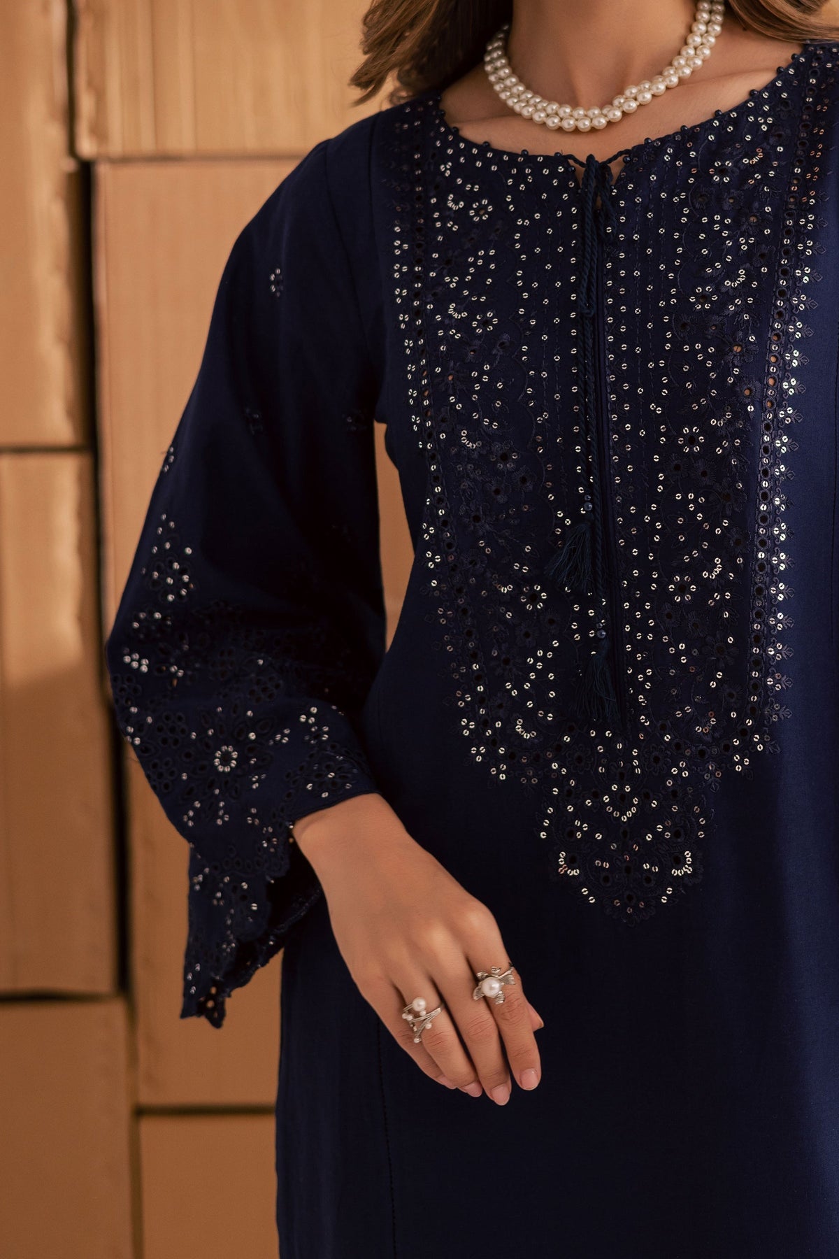 BATIK LAWN 2 PC SEQUENCE EMBROIDERED WITH EMBROIDERED TROUSER