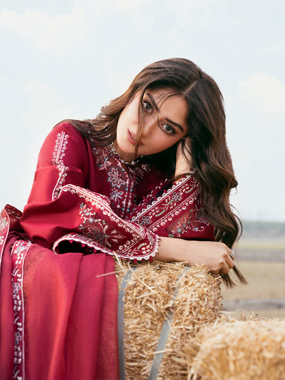 IZEL LAWN 3 PC WITH EMBROIDERED DUPATTA