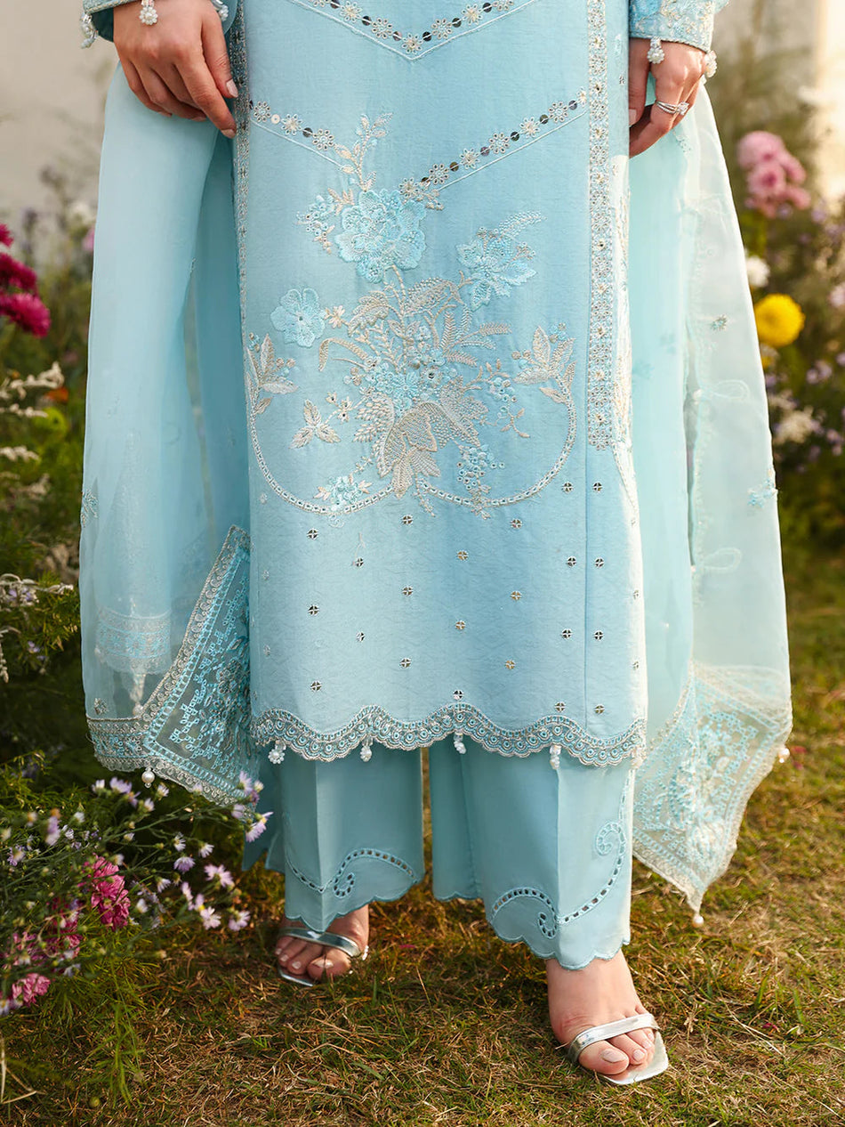 ASIM JOFA LAWN EMBROIDERED 3 PC WITH EMBROIDERED DUPATTA