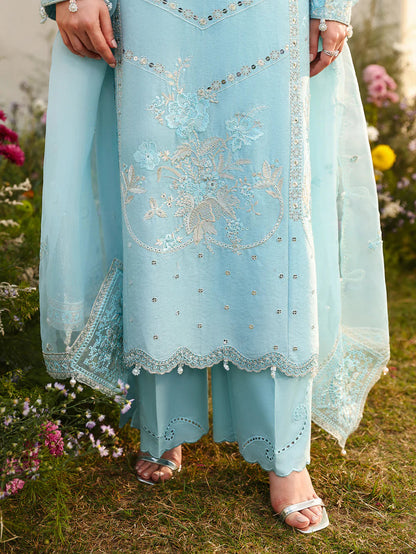 ASIM JOFA LAWN EMBROIDERED 3 PC WITH EMBROIDERED DUPATTA