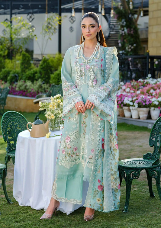 ELAF LUXURY LAWN 3 PC WITH READY EMBROIDERED DUAPPTA