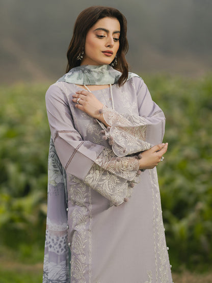 IZEL LAWN EMBROIDERED 3 PC SUIT WITH SOFT ELEGANT DUPPATA