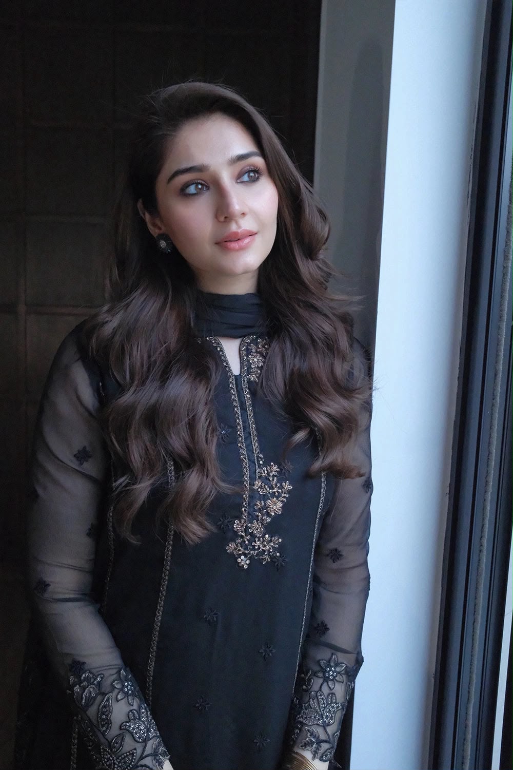 AZURE EMBROIDERED 3 PC SUIT WITH READY EMBROIDERED DUPPATA