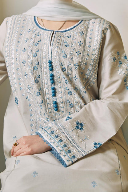 ZARA SHAH JHAN 3 PC LAWN EMBROIDERED