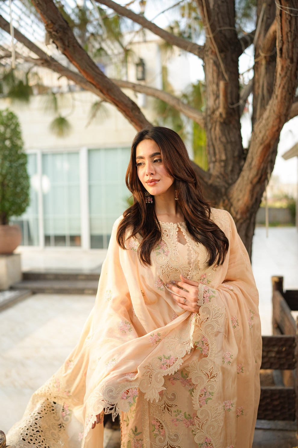 ANEELAS PREMIUM LAWN EMBROIDERED 3 PC WITH EMBROIDERED DUAPPTA