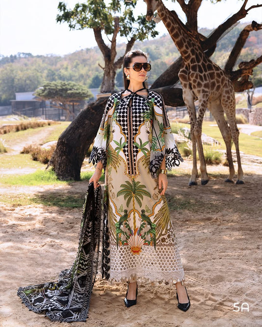 MARIA B LAWN EMBROIDERED 3 PC WITH EMBROIDERED DUPATTA