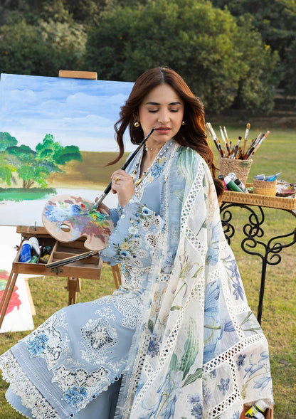 ELAF LUXURY LAWN 3 PC WITH EMBROIDERED DUAPPTA