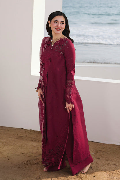 QALAMKAR LUXURY LAWN EMBROIDERED 3 PC WITH EMBROIDERED DUPPATA