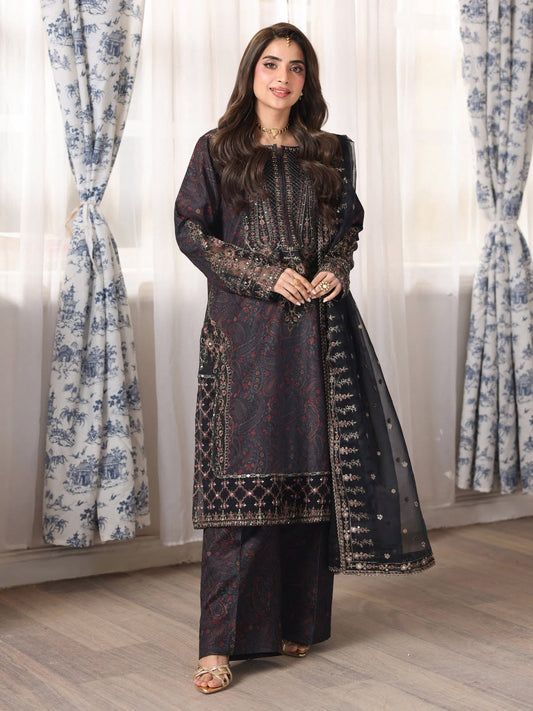 MOHAGNI LAWN LUXURY EMBROIDERED 3 PC WITH SOFT EMBROIDERED DUPPATA