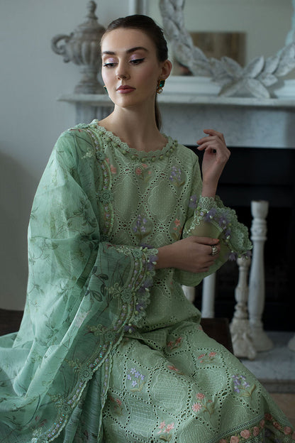 SOBIA NAZIR 3PC LAWN EMBROIDERED WITH CHIFFON  EMB DUPATTA