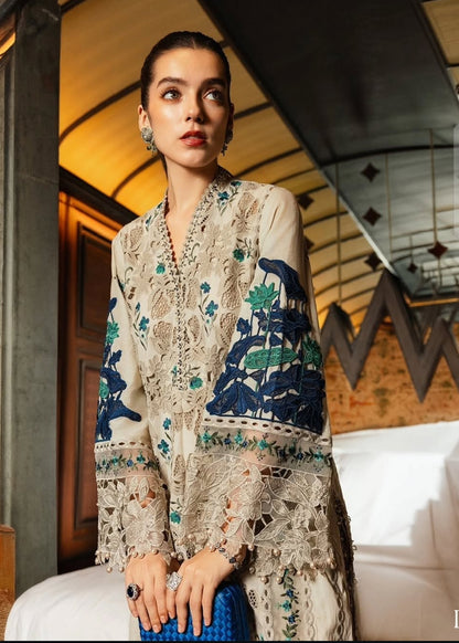 MARIA B LUXURY LAWN EMBROIDERED 3 PC WITH SOFT DUPATTA