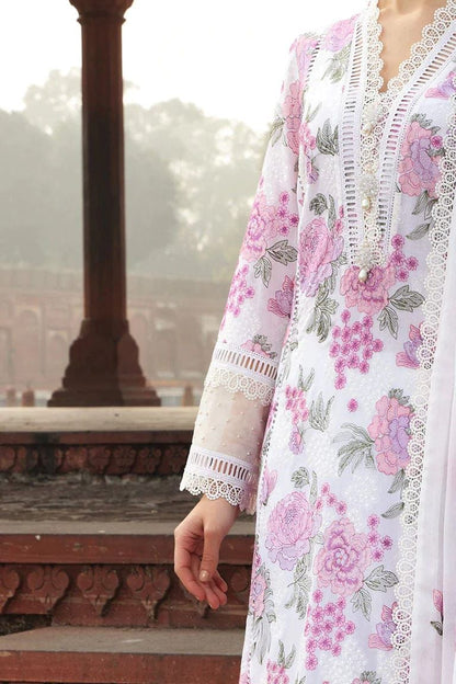 BAREEZE LUXURY LAWN EMBROIDERED 3 PC WITH EMBROIDERED DUPPATA