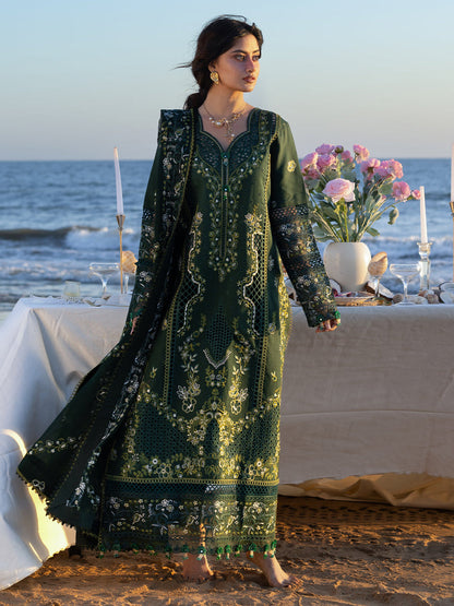 MAHNUR LUXURY WINTER EMBROIDERED 3 PC WITH EMBROIDERED SHAWL