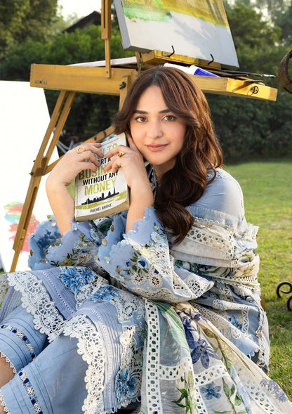 ELAF LUXURY LAWN 3 PC WITH EMBROIDERED DUAPPTA