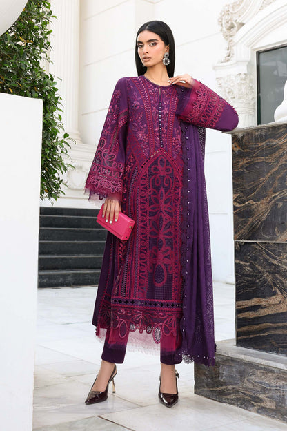 MARIA B LUXURY LAWN EMBROIDERED 3 PC WITH EMBROIDERED DUPPATA