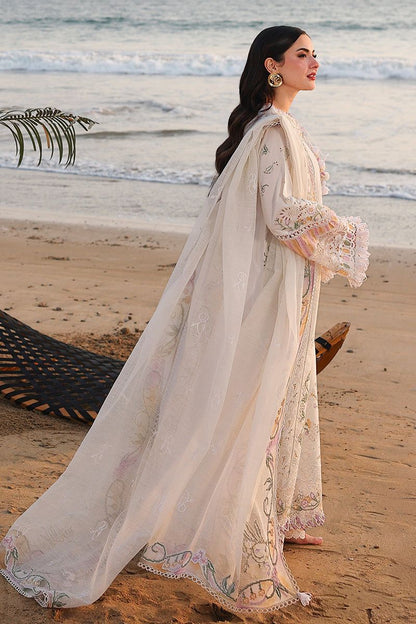 QALAMKAR LUXURY LAWN 3 PC WITH EMBROIDERED DUAPPTA