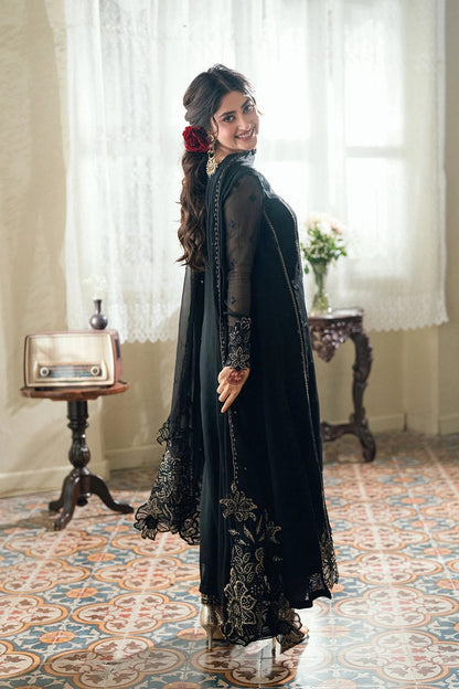 AZURE EMBROIDERED 3 PC SUIT WITH READY EMBROIDERED DUPPATA