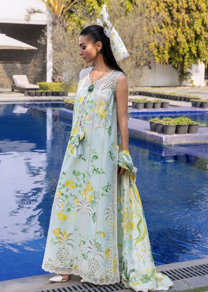 CRIMSON FLOW LUXURY LAWN EMBROIDERED 3 PC WITH SOFT LAWN DUPPATA