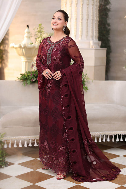 MARIA B CHIFFON EMBROIDERED 3 PC WITH EMBROIDERED DUPPATA