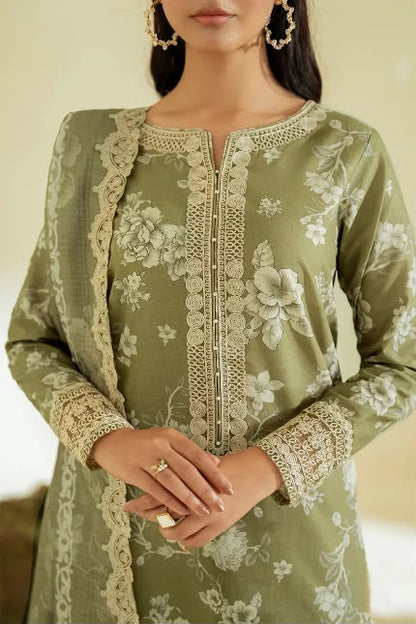 IZNIK FLOW LUXURY LAWN EMBROIDERED 3 PC WITH SOFT LAWN DUPPATA