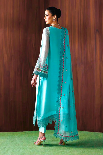 BAROQUE CHIFFON EMBROIDERED 3 PC WITH READY EMBROIDERED DUPPATA
