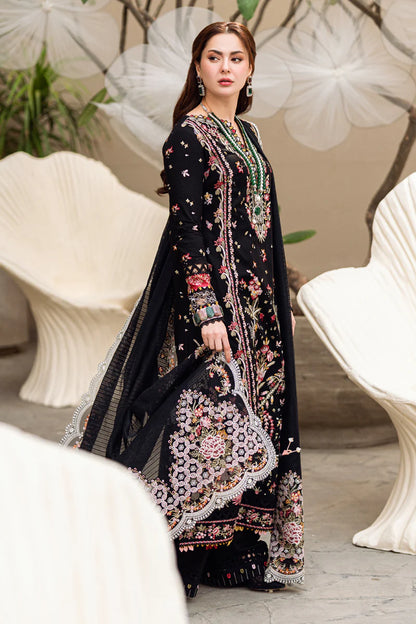 QALAMKAR LUXURY WINTER EMBROIDERED 3 PC SUIT WITH EMBROIDERED SHAWL