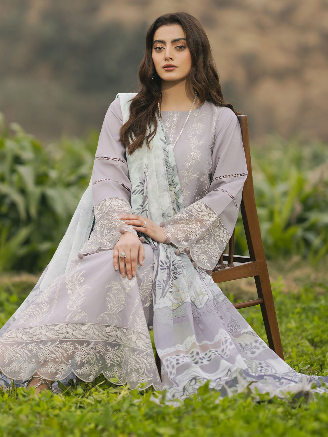 IZEL LAWN EMBROIDERED 3 PC SUIT WITH SOFT ELEGANT DUPPATA