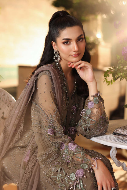 MARIA B LUXURY CHIFFON EMBROIDERED 3 PC SUIT WITH EMBROIDERED DUPPATA