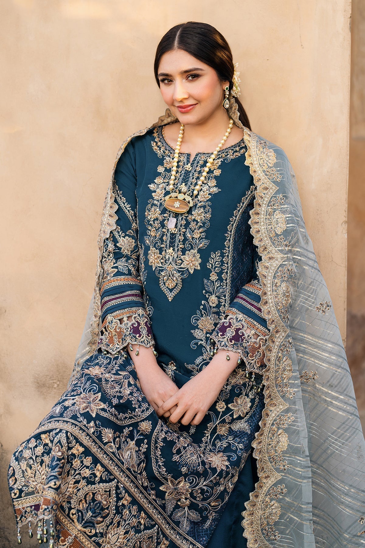 BATIK LAWN 3 PC HEAVY EMBROIDERED WITH  EMBROIDERED DUPATTA