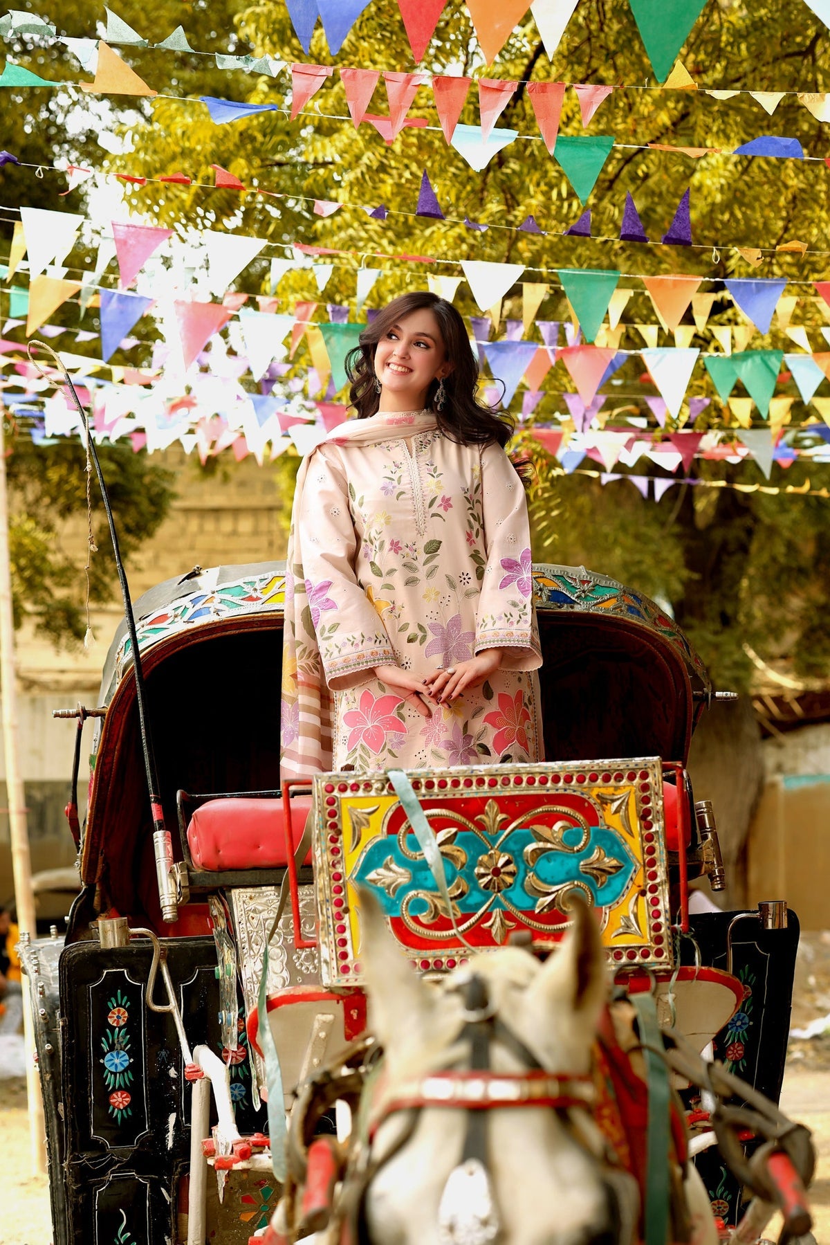ANEELAS PREMIUM LAWN EMBRIODERED 3 PC WITH SOFT DUPATTA
